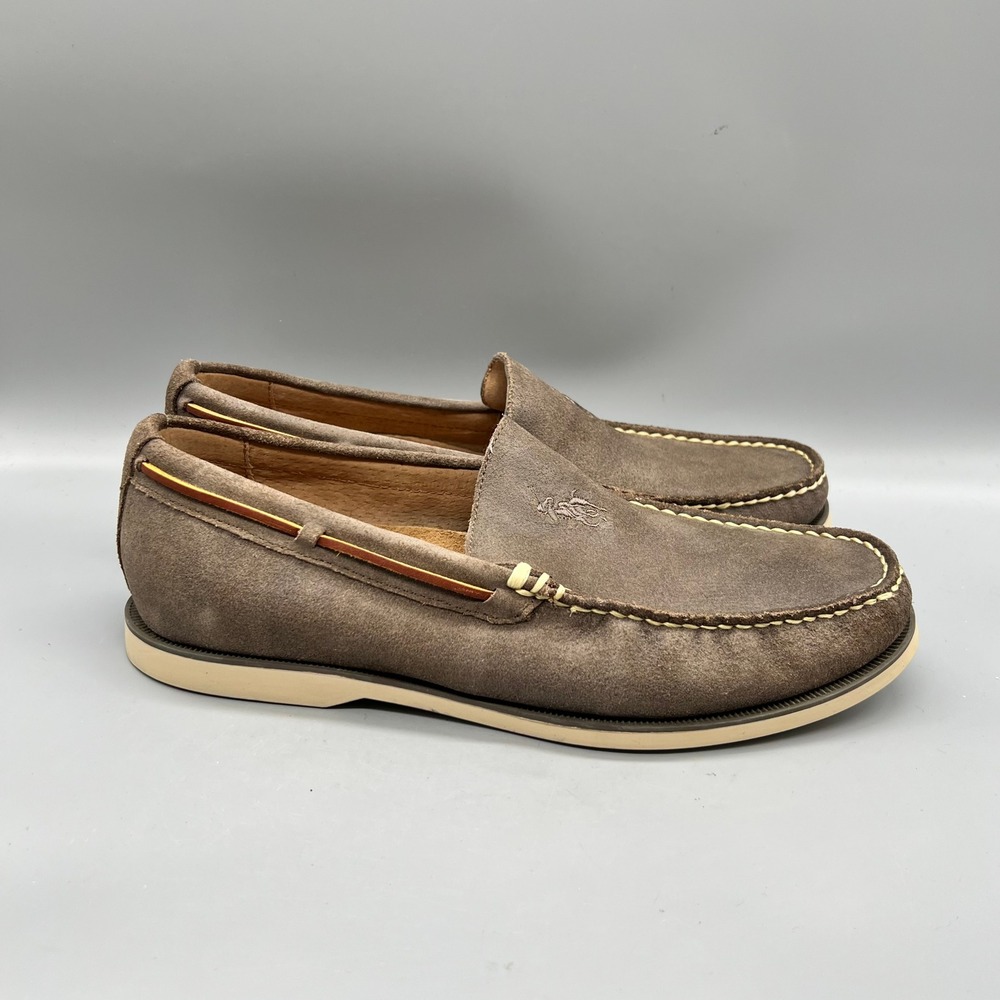 Polo Ralph Lauren Shoes Mens 10.5 Brown Suede Blackley Slip On Driving Loafers